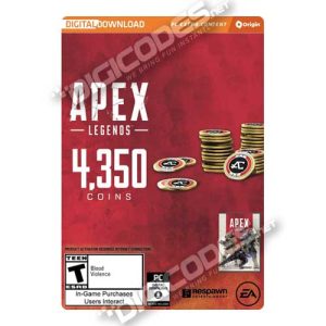 EA Origin Apex Legends – 4350 Apex Coins DLC / Addon (AutoCodes – PC Digital Serial Key)