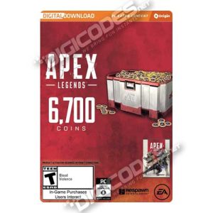 EA Origin Apex Legends – 6700 Apex Coins DLC / Addon (PC Digital Serial Key)